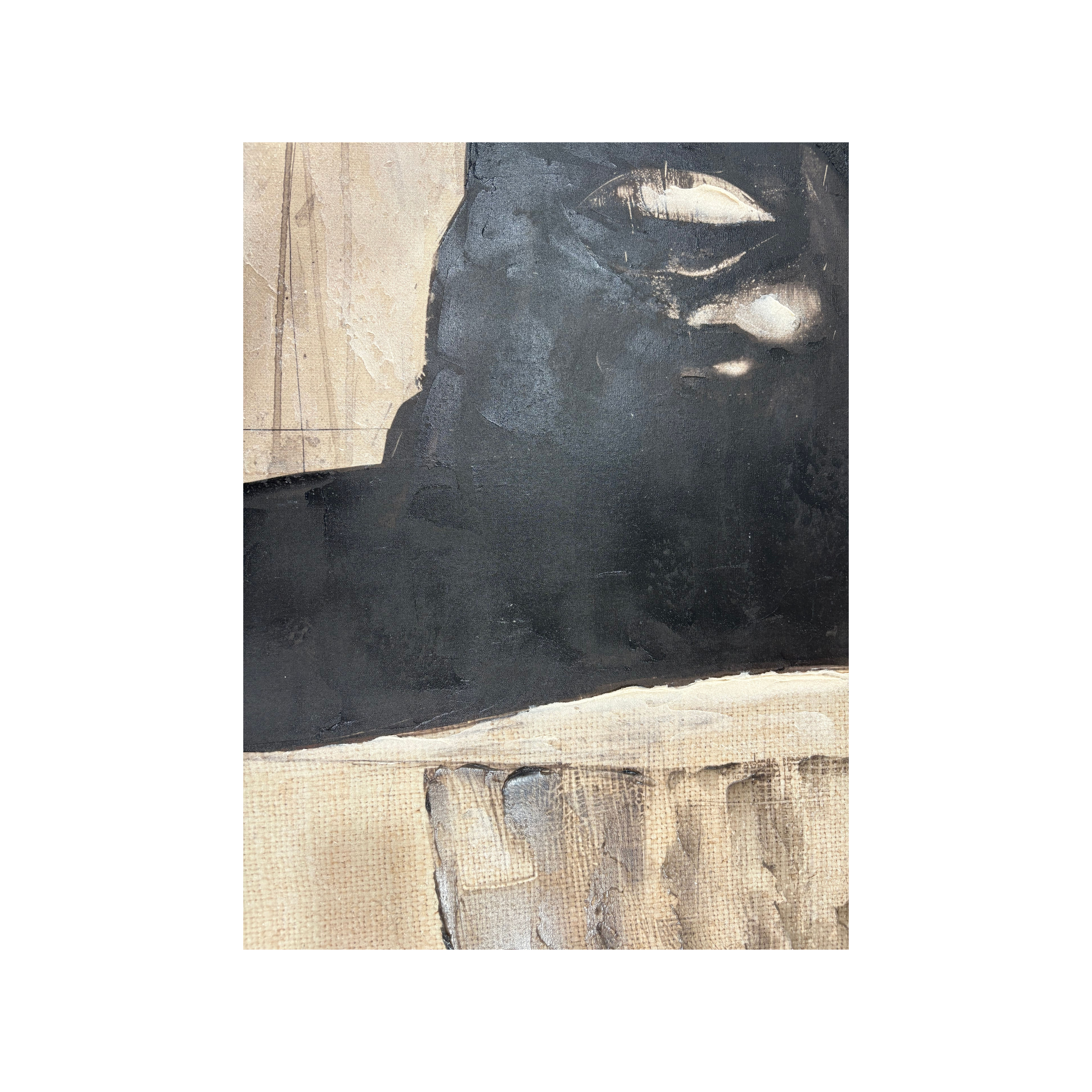 Crowned In Shadow Framed Canvas