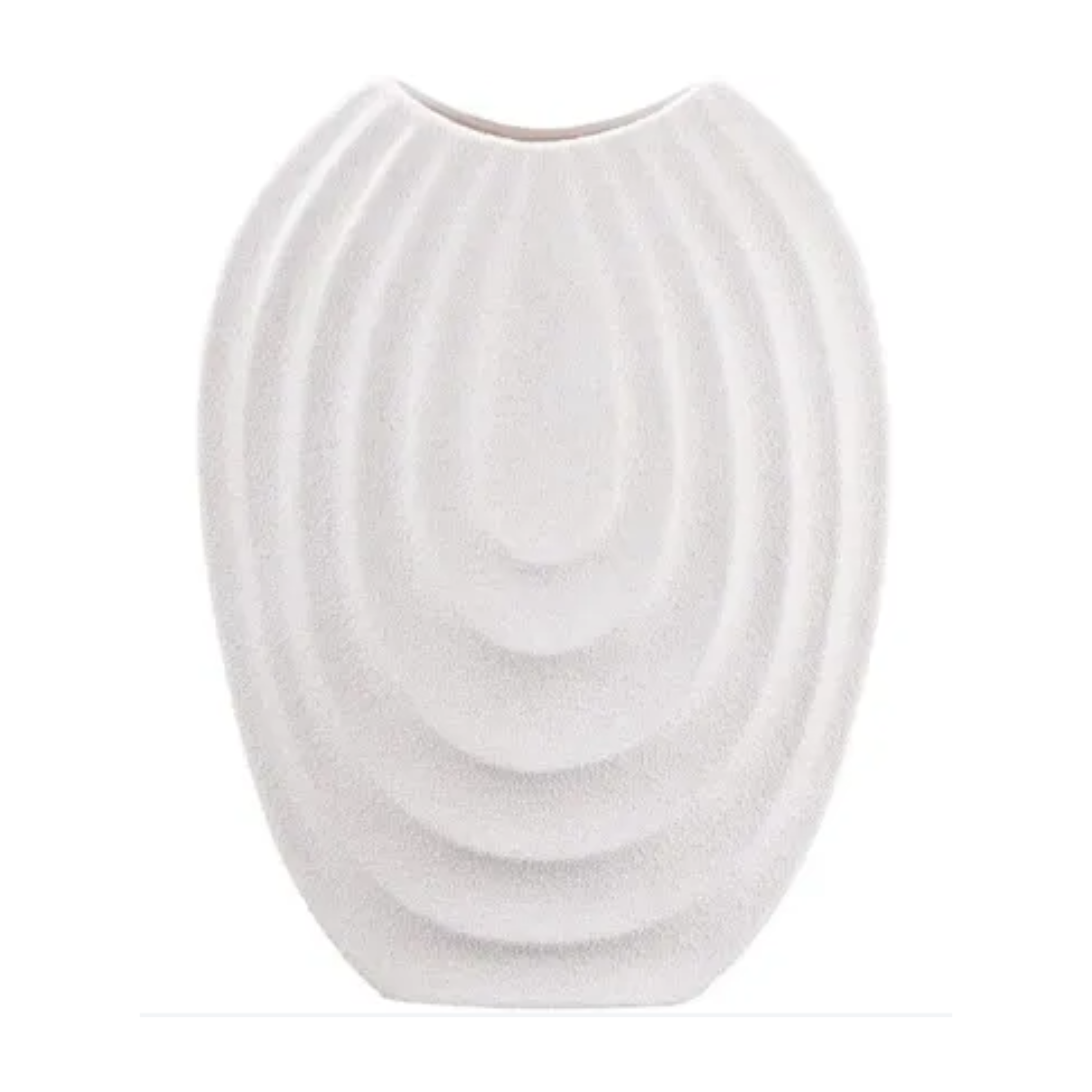 Zinnia Ceramic Vase - White