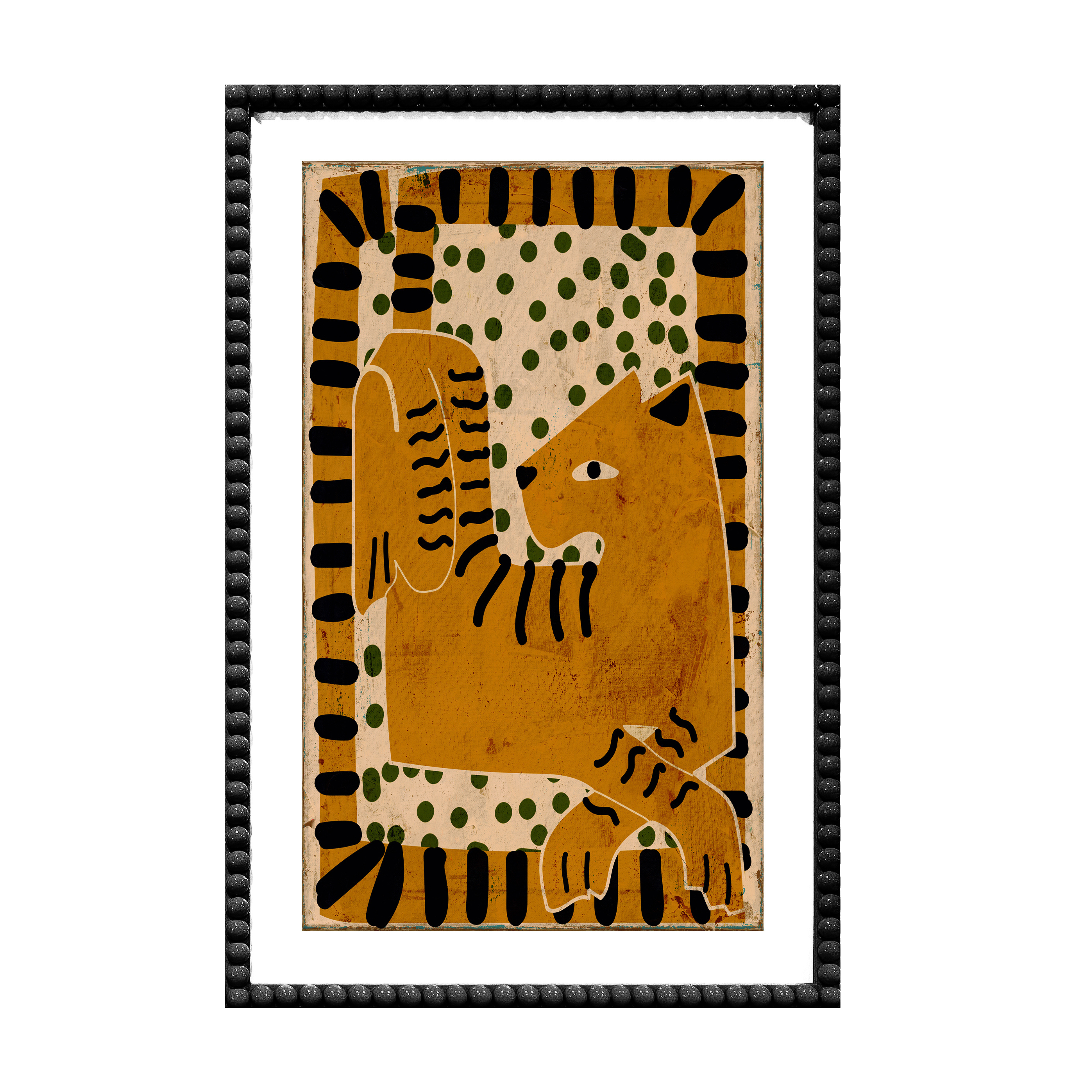 Savanna A Glass Framed Canvas